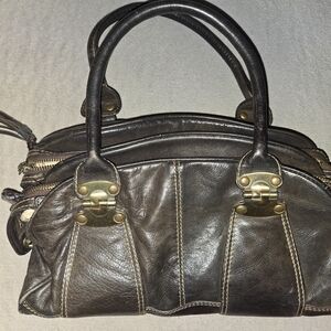 Elegant Black Leather Handbag